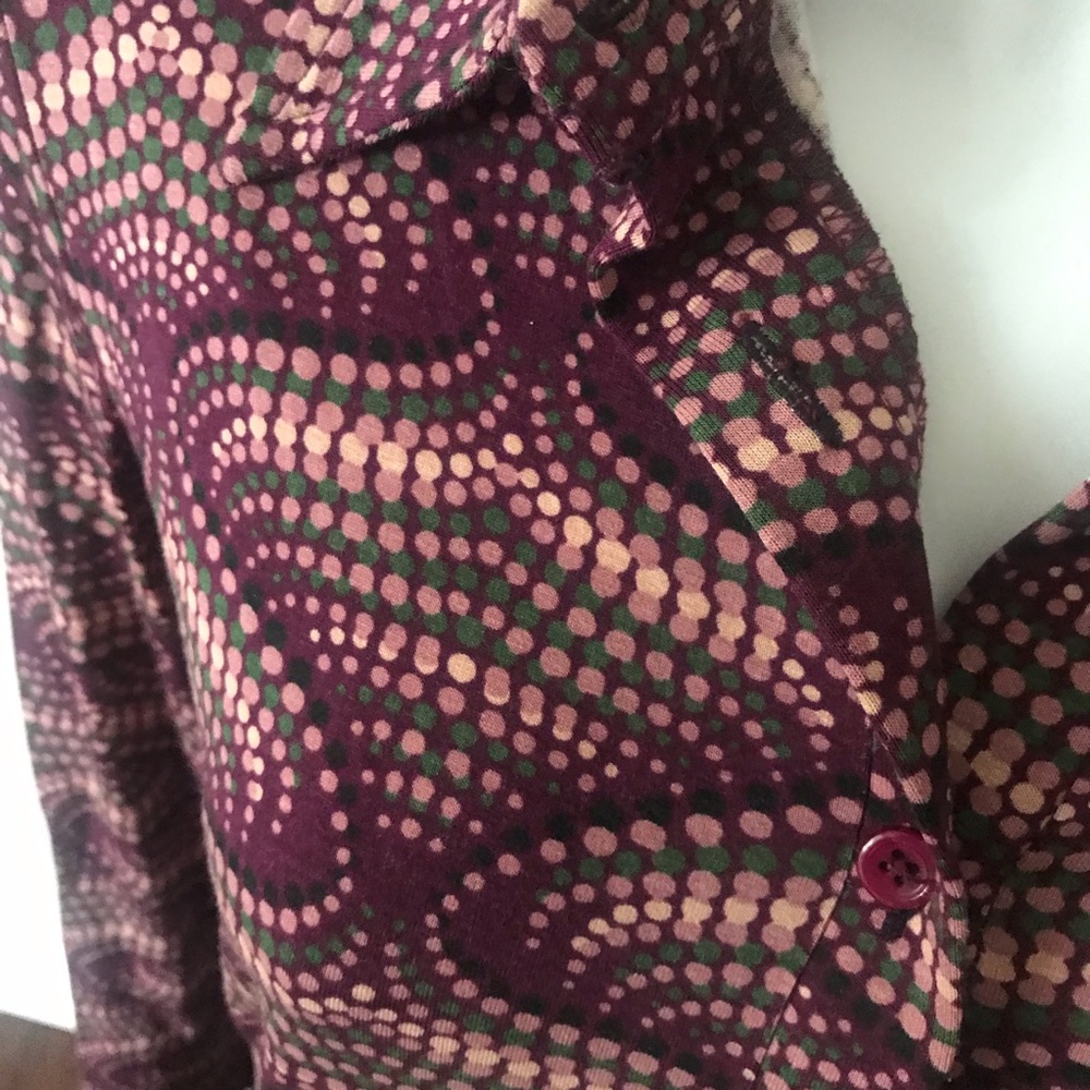 F.FERRANTE MADE IN ITALY stretch shirt 70s pattern - Picture 3 of 6